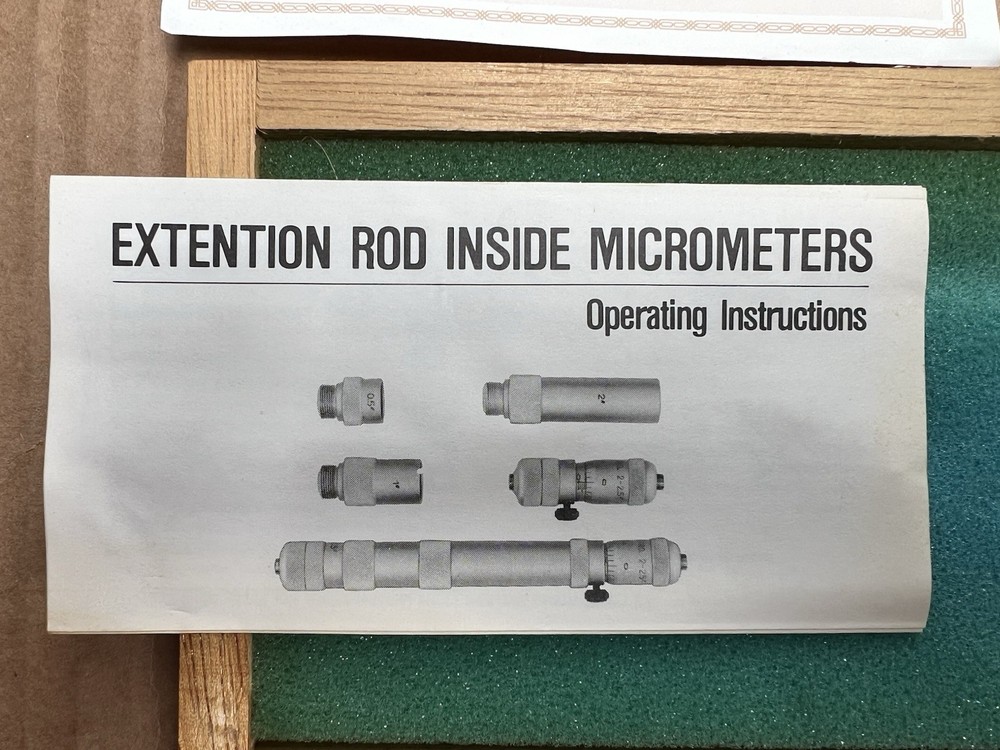 NSK Inside Micrometer Model 704-402 Range .001” 12” Machinist Tool