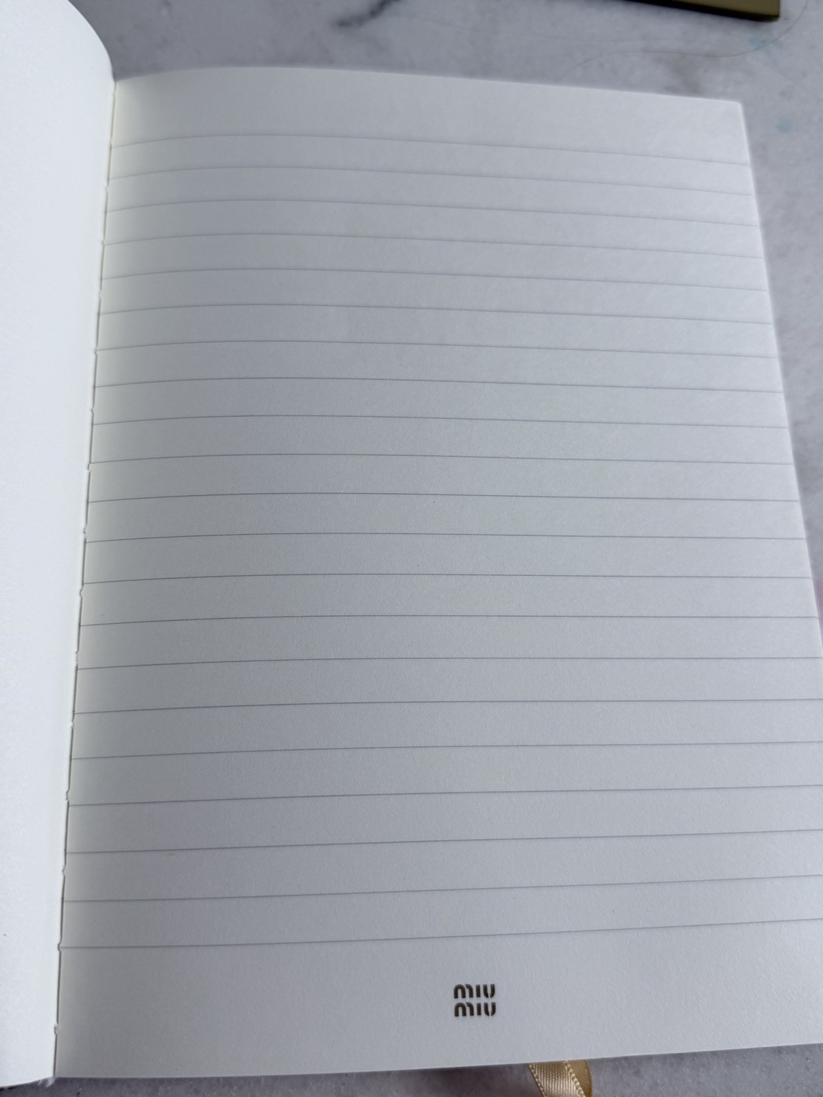 Miu Miu Tweed HardcoverGWP Notebook Ribbon Bookmark & Charm – GWP Exclusive ~