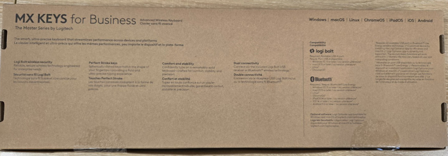 New Logitech MX Keys For Business Advanced Wireless Keyboard 920-010116