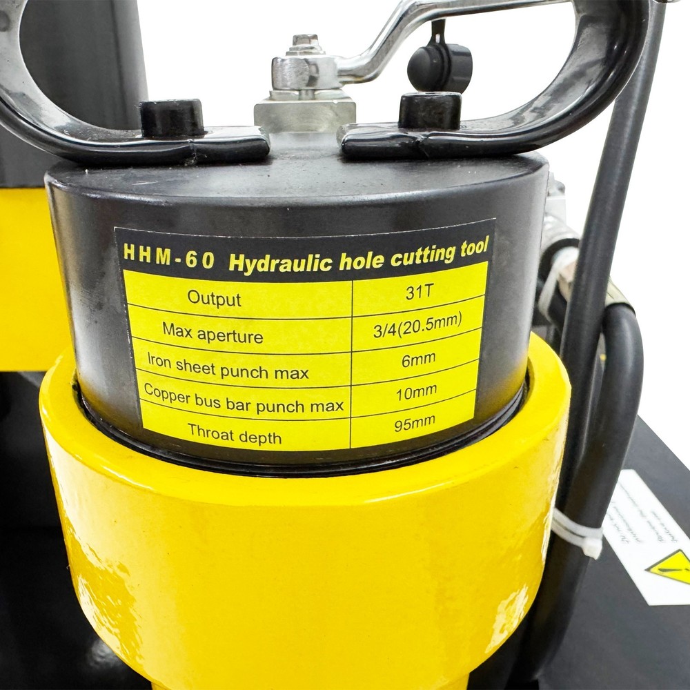 110V Electric Hydraulic Punching/Chamfering/Cutting Angle Iron Processing Machin