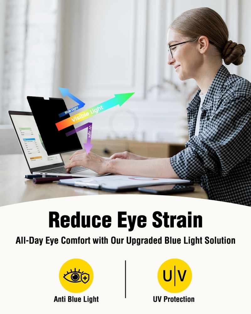 F FORITO Magnetic Privacy Screen Protector Compatible with MacBook Pro 16 inc...