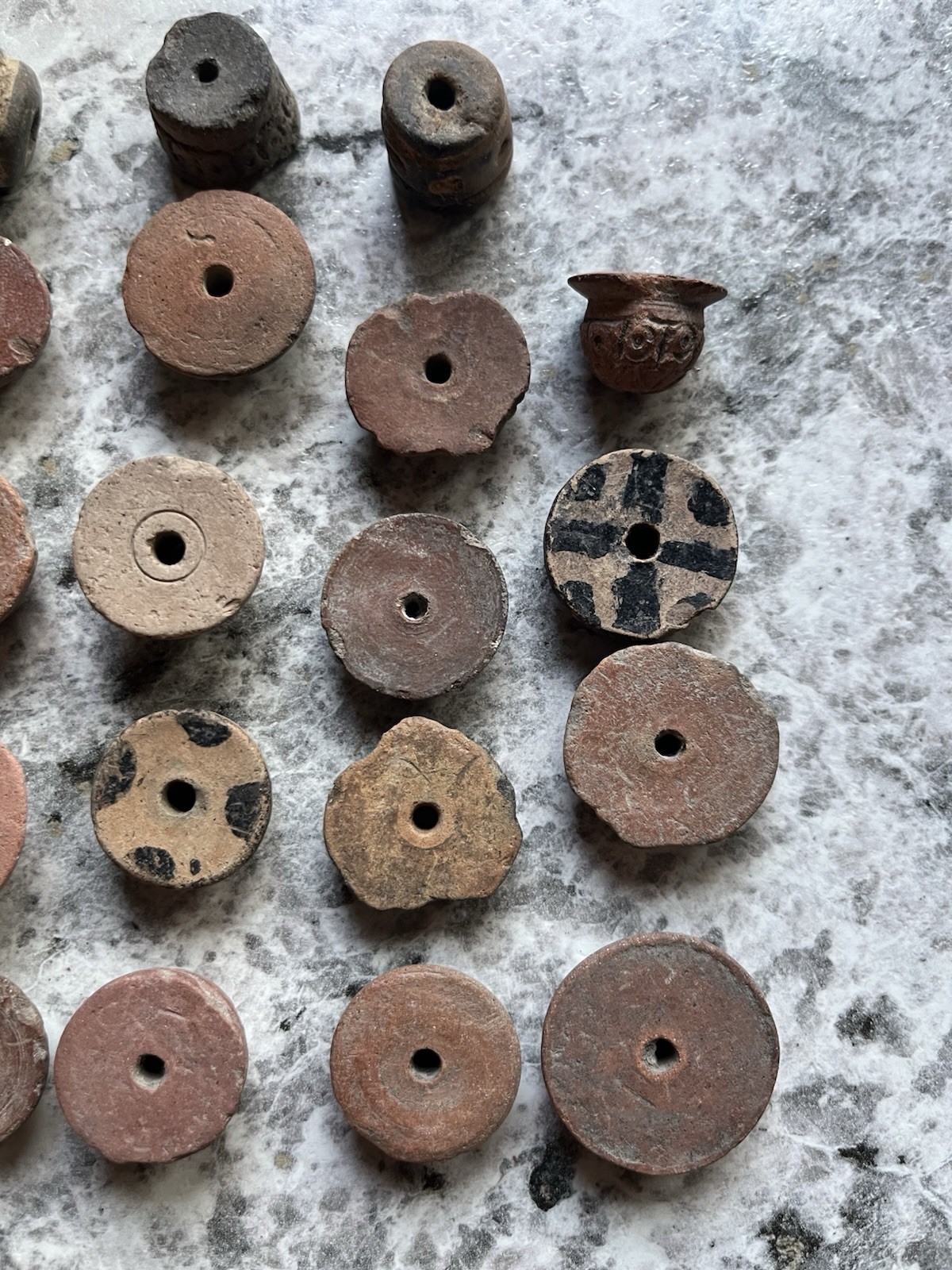 23 Teotihuacan Ancient Artifacts PreColumbian Beads Mayan Mezcala Free Shipping