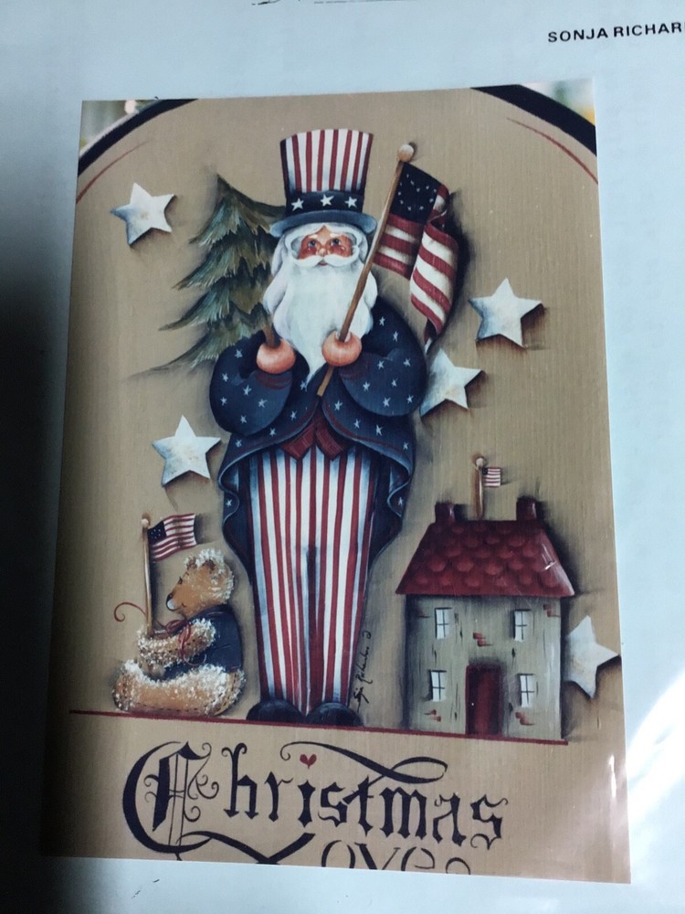 Patriotic Santa Tole painting Pattern