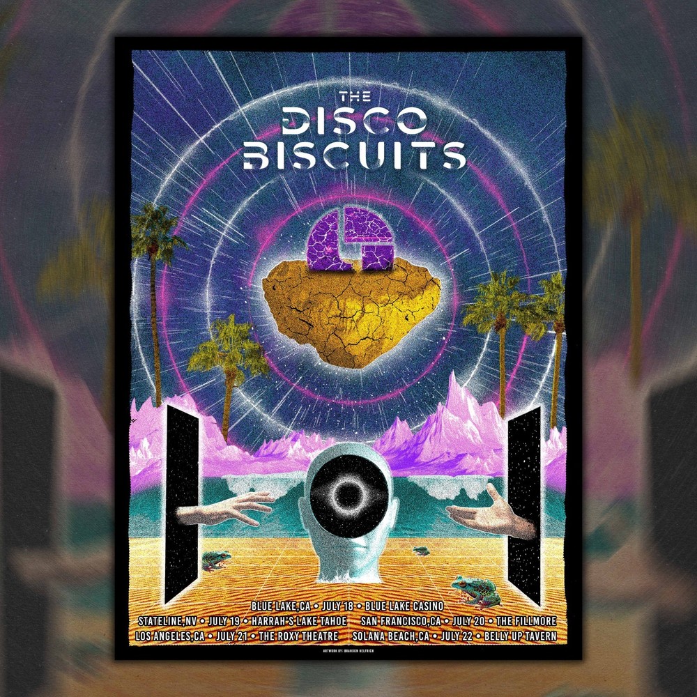 The DISCO BISCUITS Poster FOIL July 2023  #139/150 by Brandon Helfrich