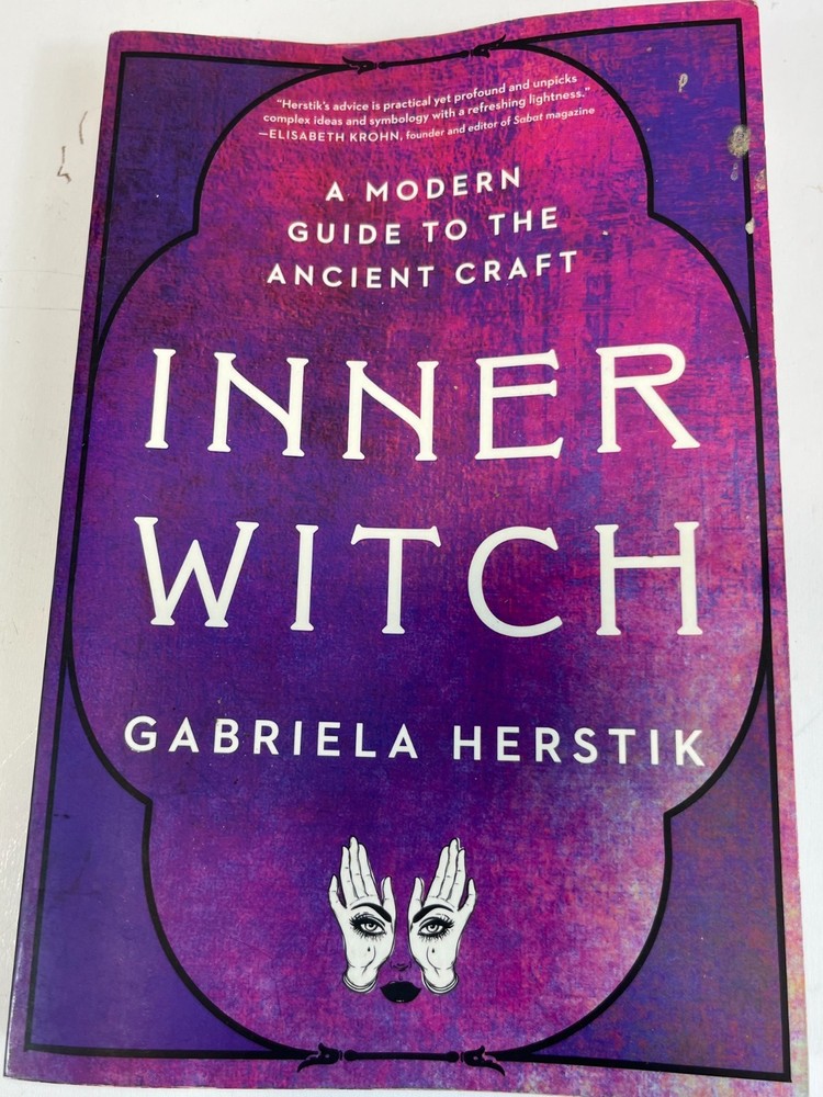 Inner Witch Paperback Book Herstik 2018 Tarot Earth Magic Crystals Moon Magic