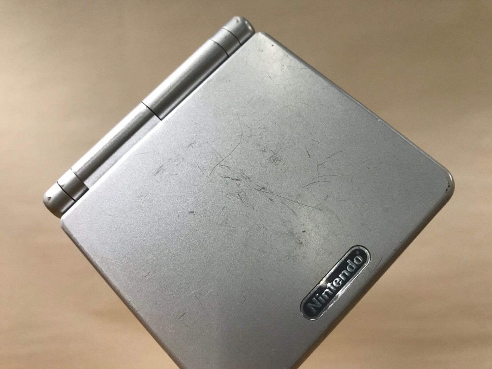 GameBoy Advance SP Platinum Silver Console Japan - Tested Working LG8887