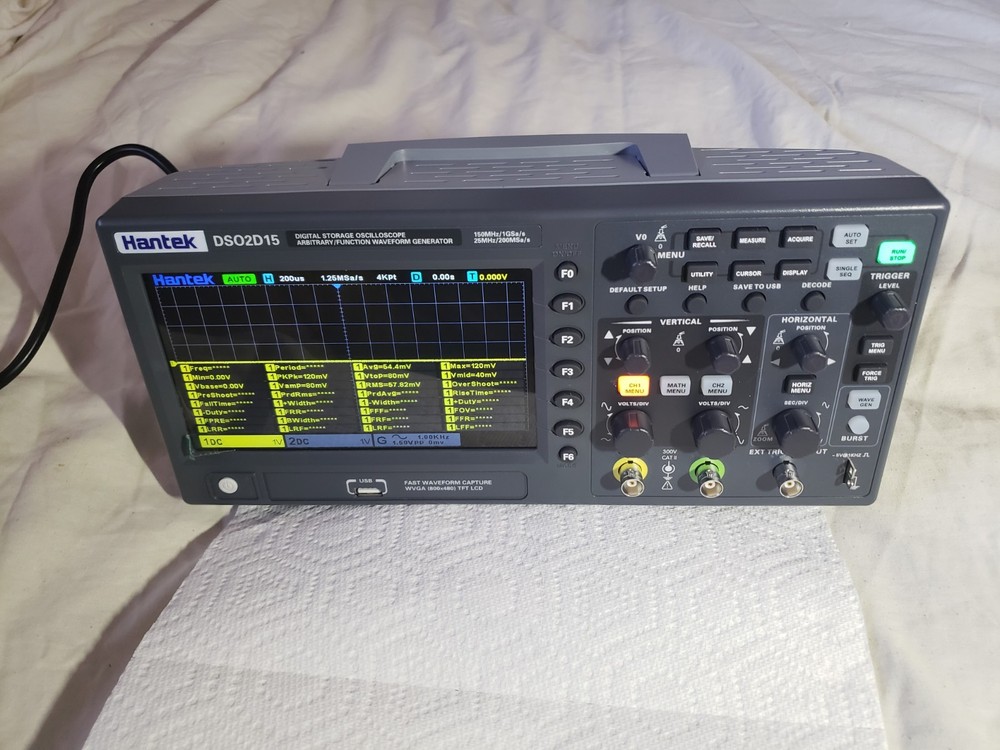 HANTEK DS02D15 DIGITAL 7" TFT SCREEN GENERATOR