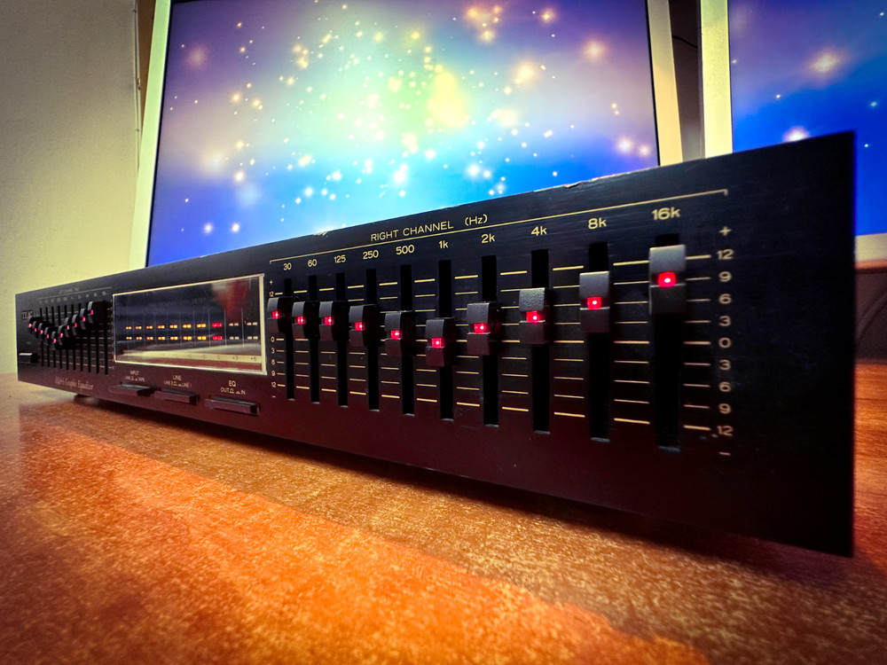 TEAC EQA-6 🌈RaRe🌈 Vintage Stereo Graphic Equalizer