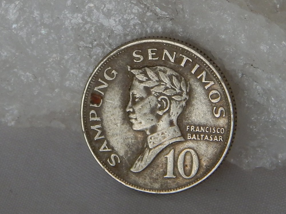 1967 Philippines 10 Sentimos Coin
