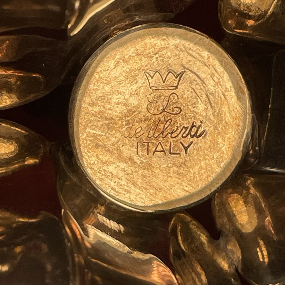 Vintage El de Uberti Italian Silver Plated 3 Section Serving Bowl With Handle