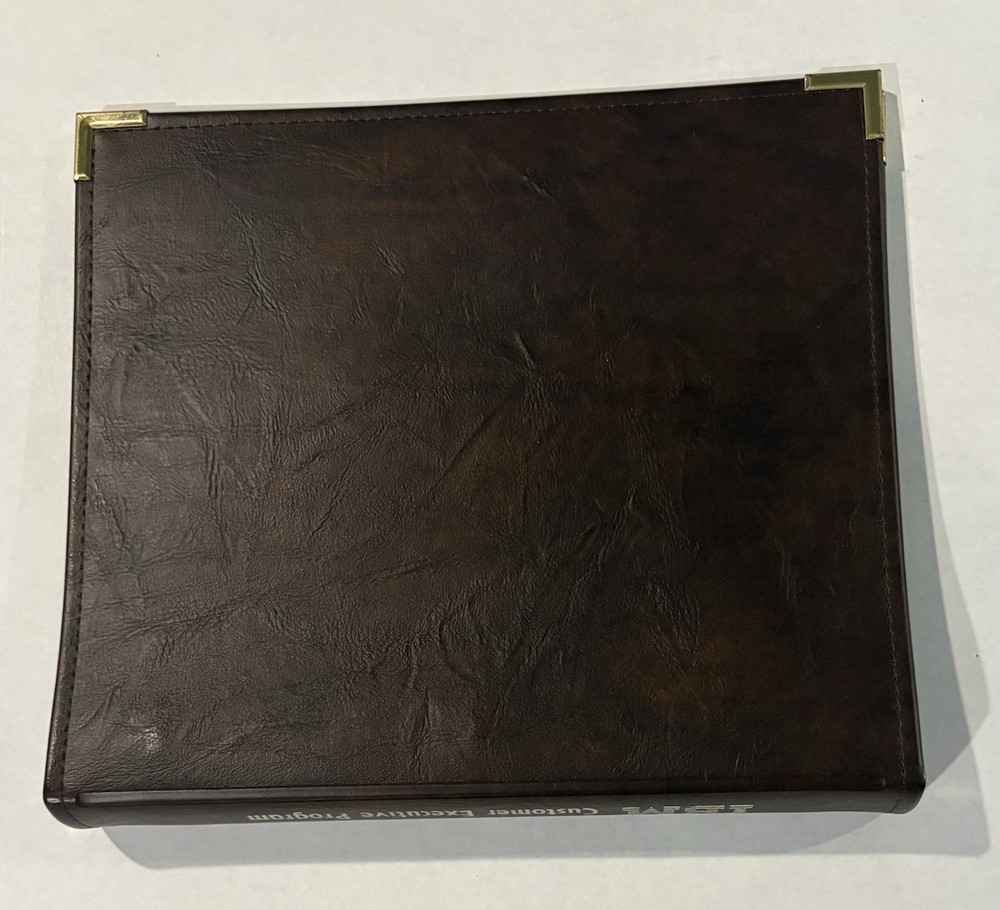 Vintage IBM Customer Executive Program Binder Brown