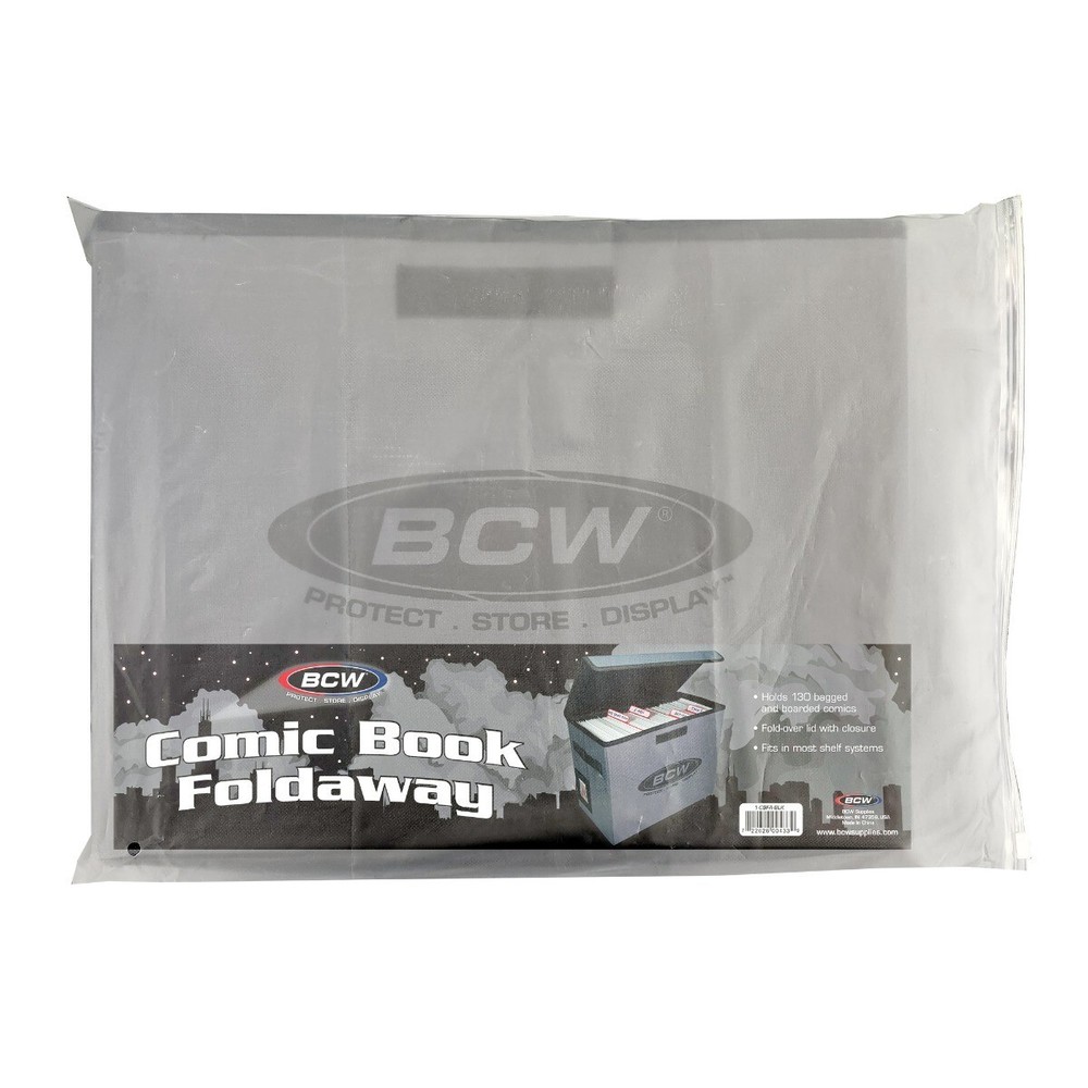 BCW Foldaway Comic Book Storage Box Light-Weight Collapsible Modern / Silver Era