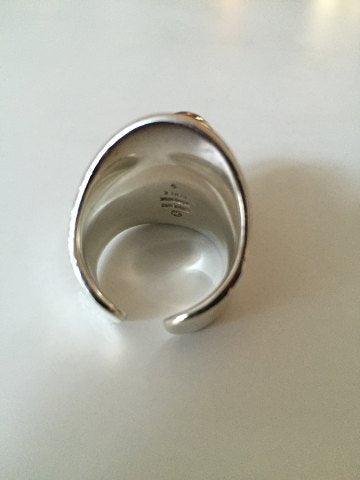 Bent Knudsen Sterling Silver Ring No 4 with Hematite