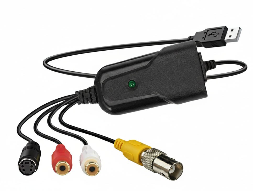 PC-Based USB DVR Video Capture Dongle With BNC RCA S-Video Input