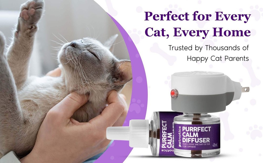 Purrfect Calm Cat Diffuser – Natural Odorless Calming Solution for Stress Relief