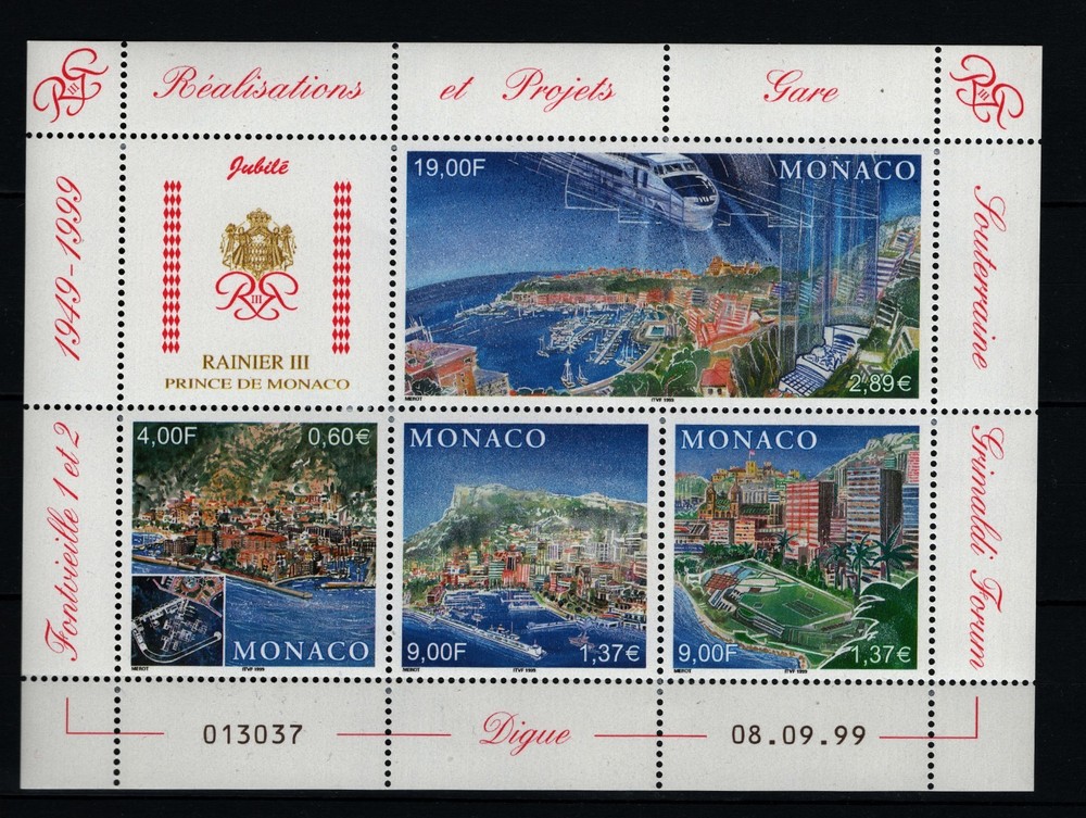 MONACO  ARCHITECTURE - CULTURE - 1999  MNH**  (064)