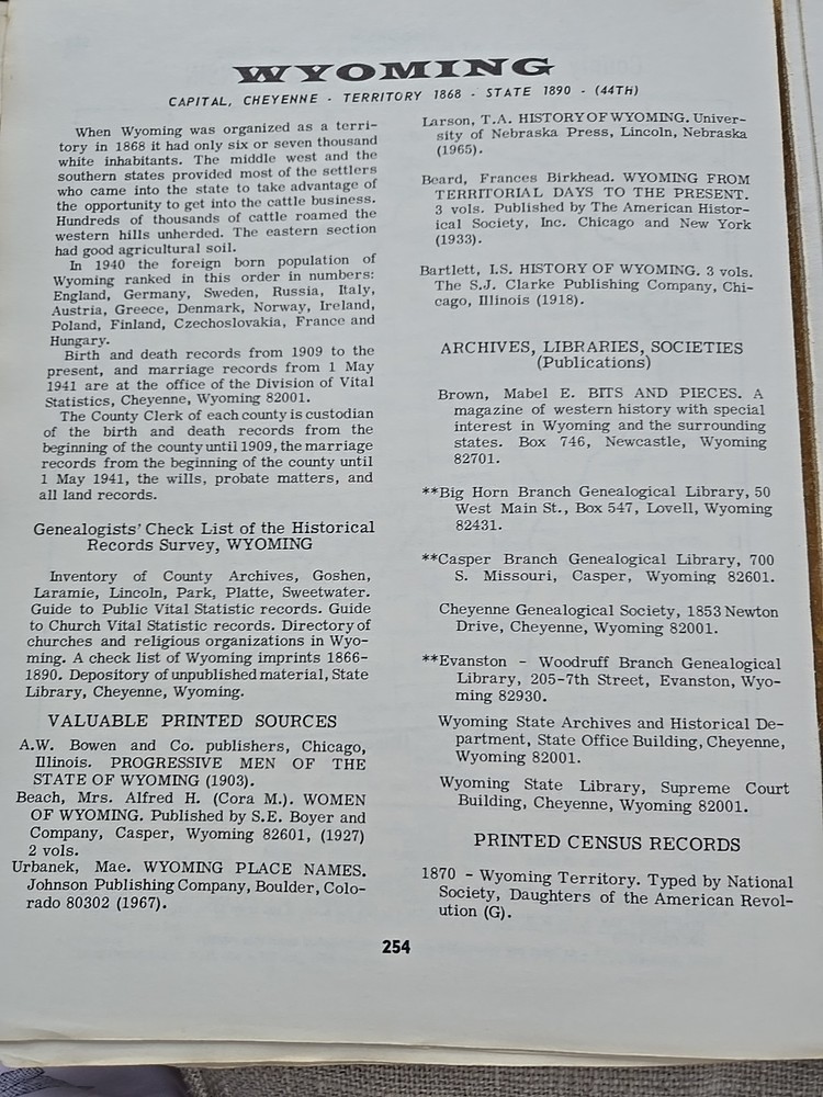 HANDY BOOK FOR GENEALOGISTS