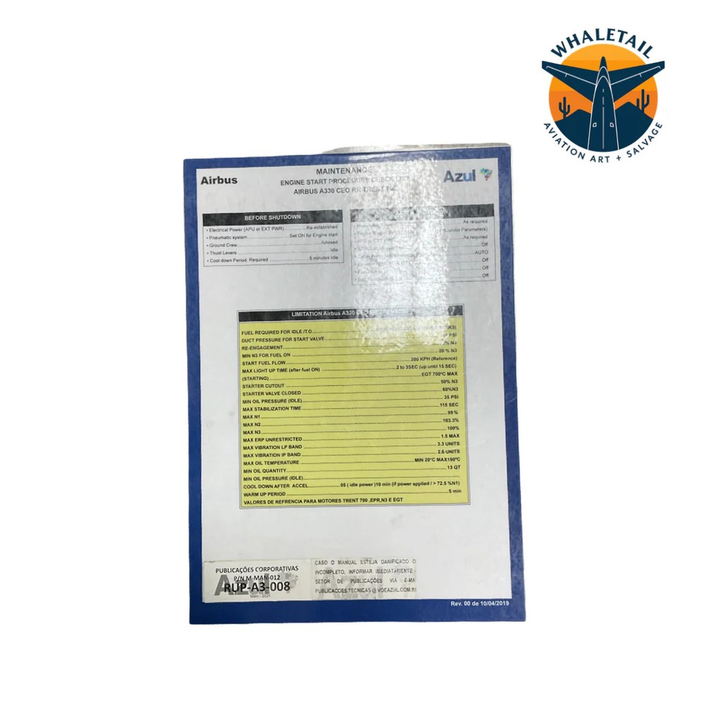 Azul Maintenance Log Book