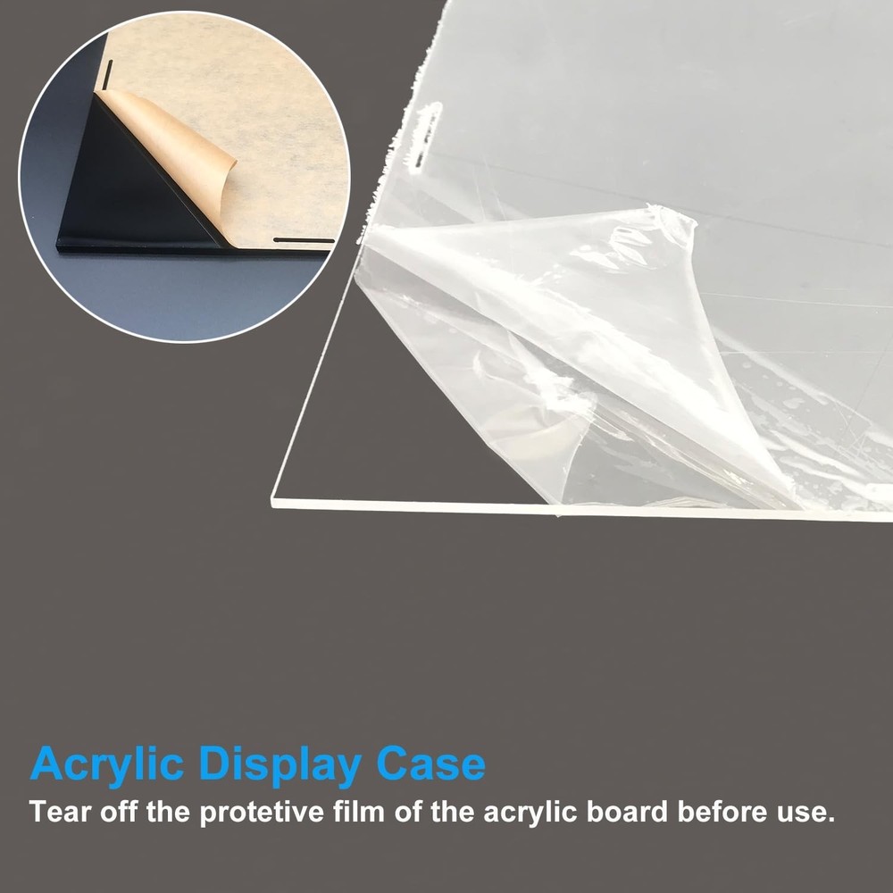 Clear Acrylic Display Case-Assemble Countertop Box for Display-Clear Display ...
