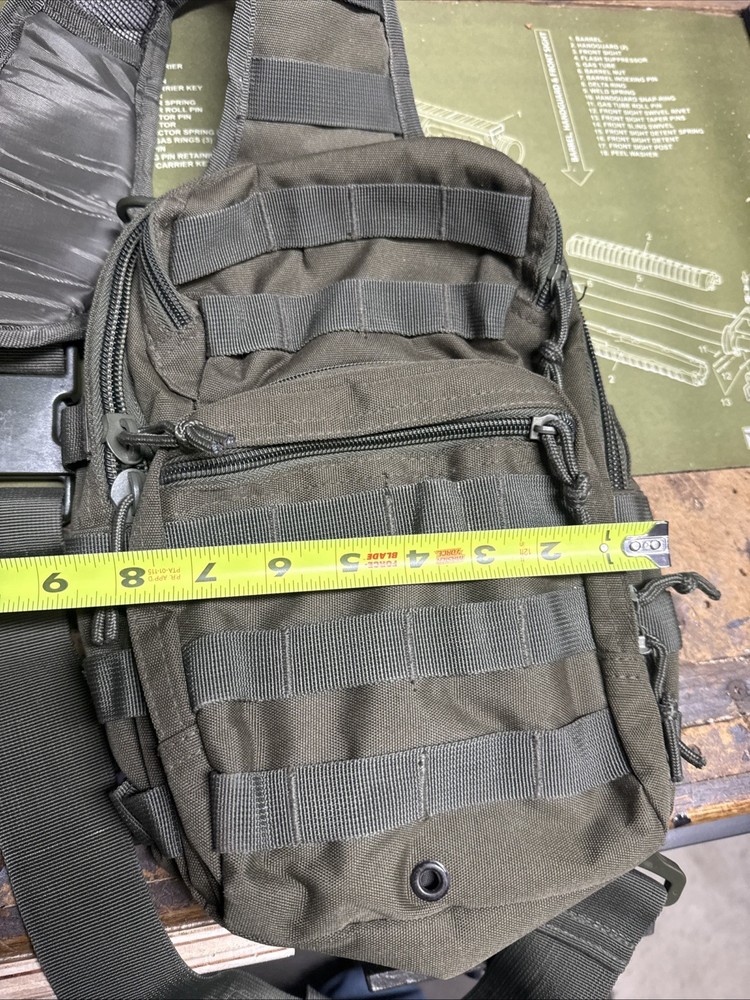 EDC Concealed Carry Sling Bag With Hook and Loop & Universal Adjustable Holster
