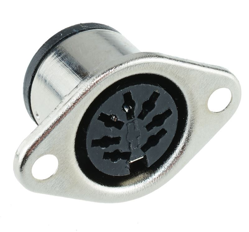 10 x 7-Pin DIN Panel Mount Female Socket Connector