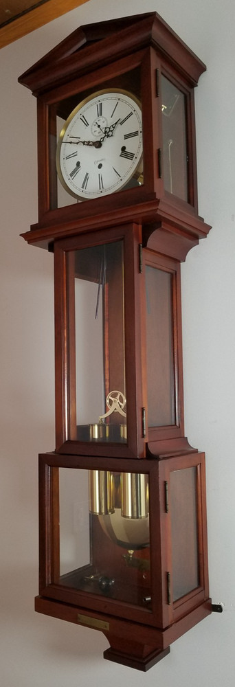 Hamilton Lancaster Quarter Hour Westminster Chime Wall Clock Weights Driven 8Day
