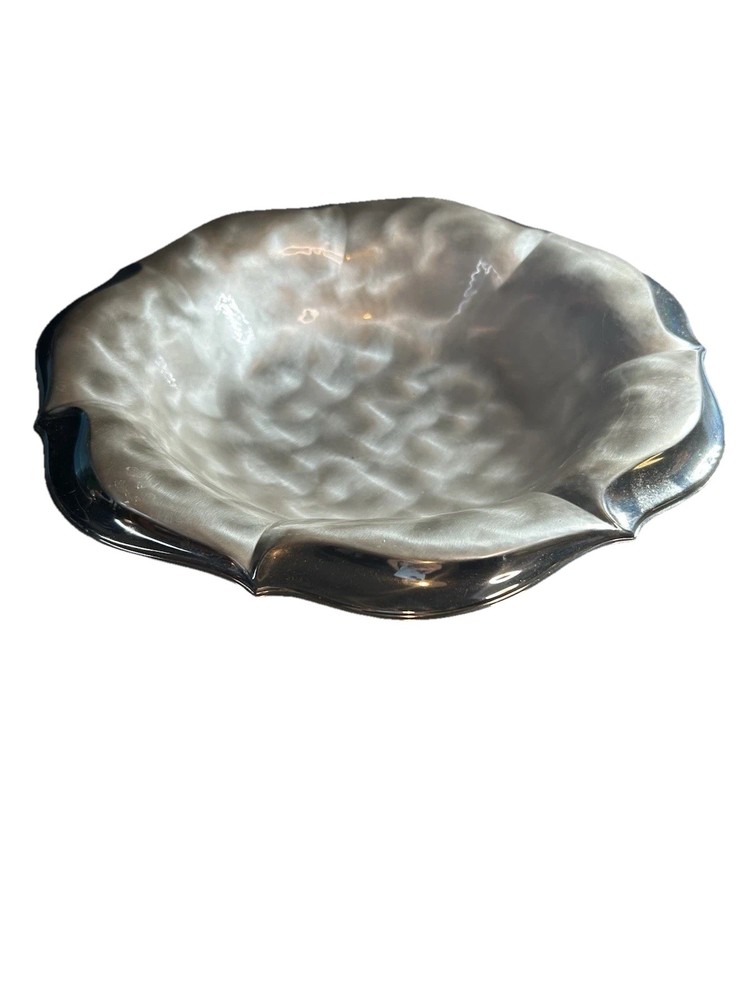 Vtg 70's WMF IKORA Flower Shaped Silver Plated Footed Serving Bowl