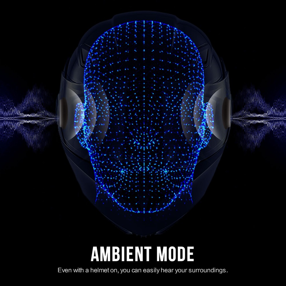 FX8 Pro Motorcycle Helmet Intercom Bluetooth Headset 8 Riders 1KM Communication