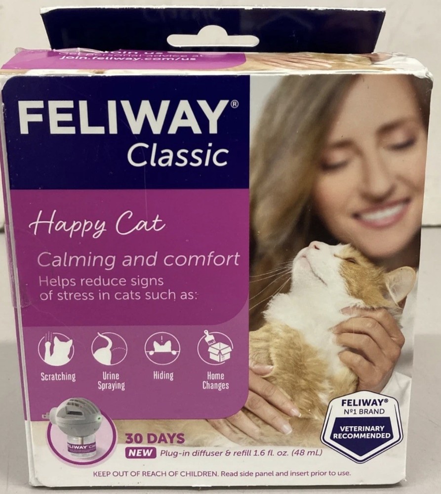 Feliway 30 Day Kit | plug in Diffuser+Refill | for stress and spraying