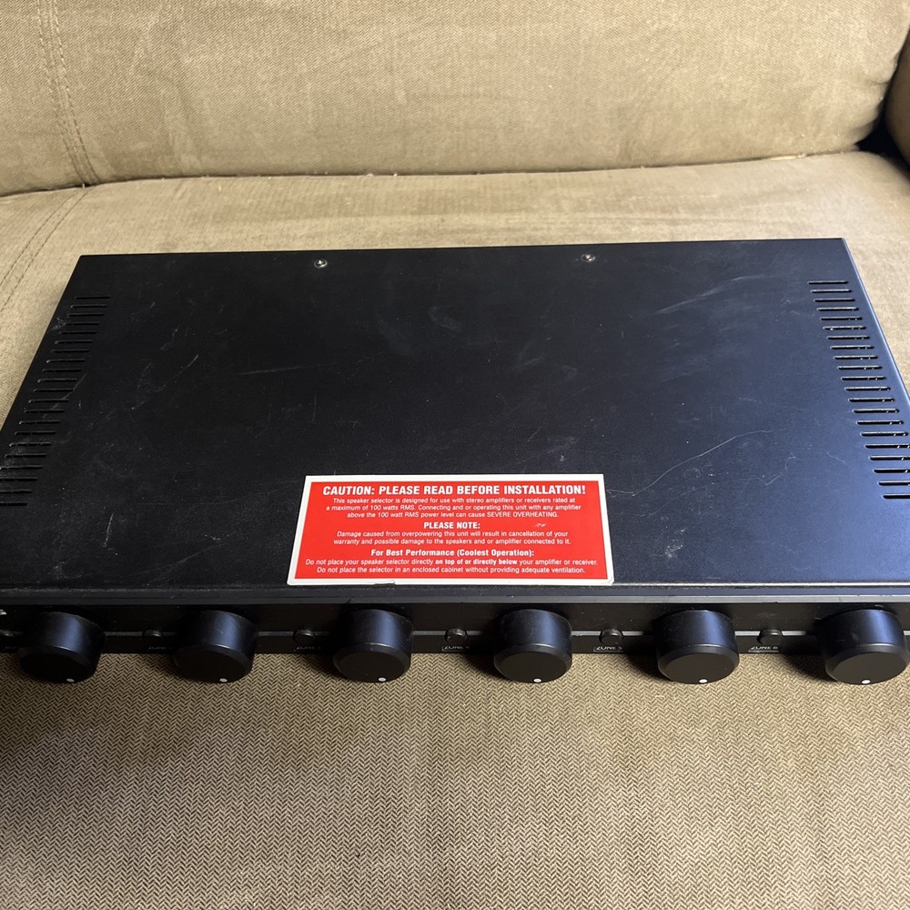 NXG NX-SSVC6- 6-Zone Automatic Impedance Matching Speaker Selector