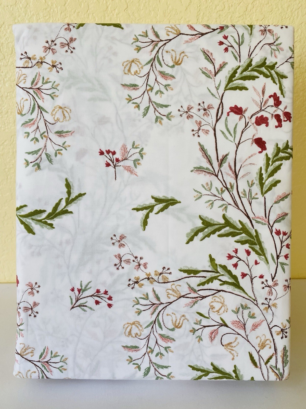 Historic Royal Palaces Duvet Set KING 100% Cotton FLORAL Red Green White NEW