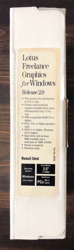 Lotus Development - Lotus Freelance Graphics for Windows Release 2.0