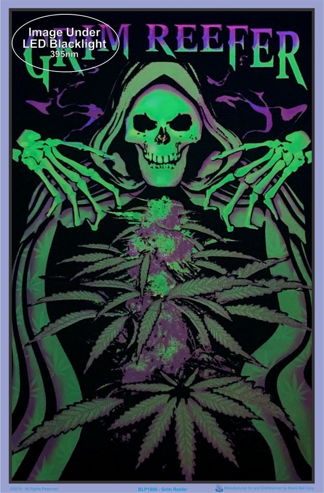 Grim Reefer Blacklight Poster 23 x 35