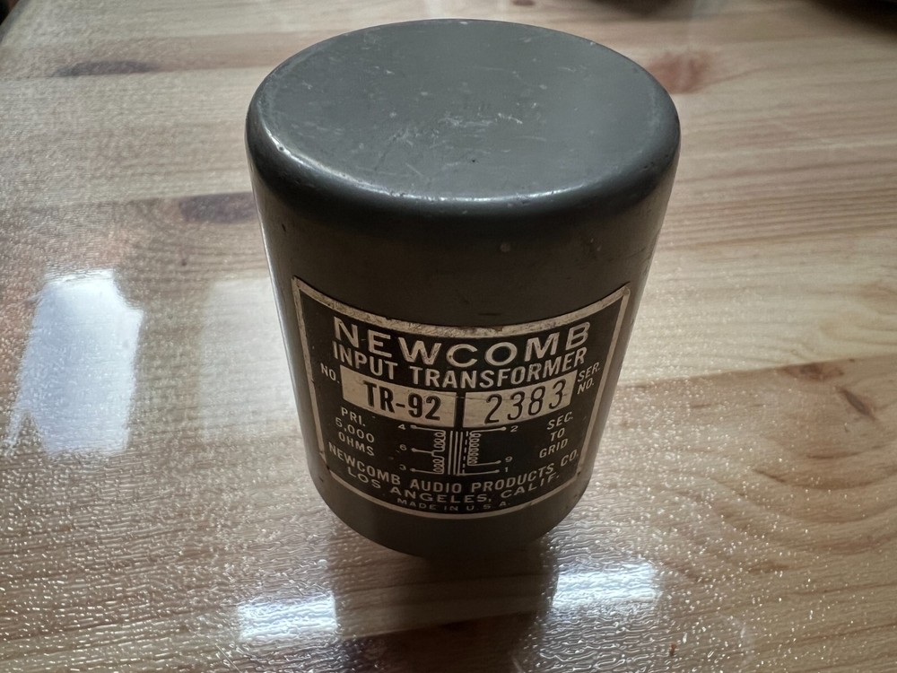 Newcomb TR-92 Audio Mic/Line/Phono/MC Input Transformer, 9-Pin Plug-In Type.