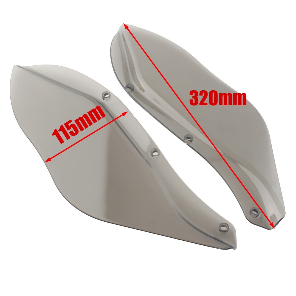 Pair Side Wing Windshield Air Deflector For Harley Touring Electra Glide 1996-13