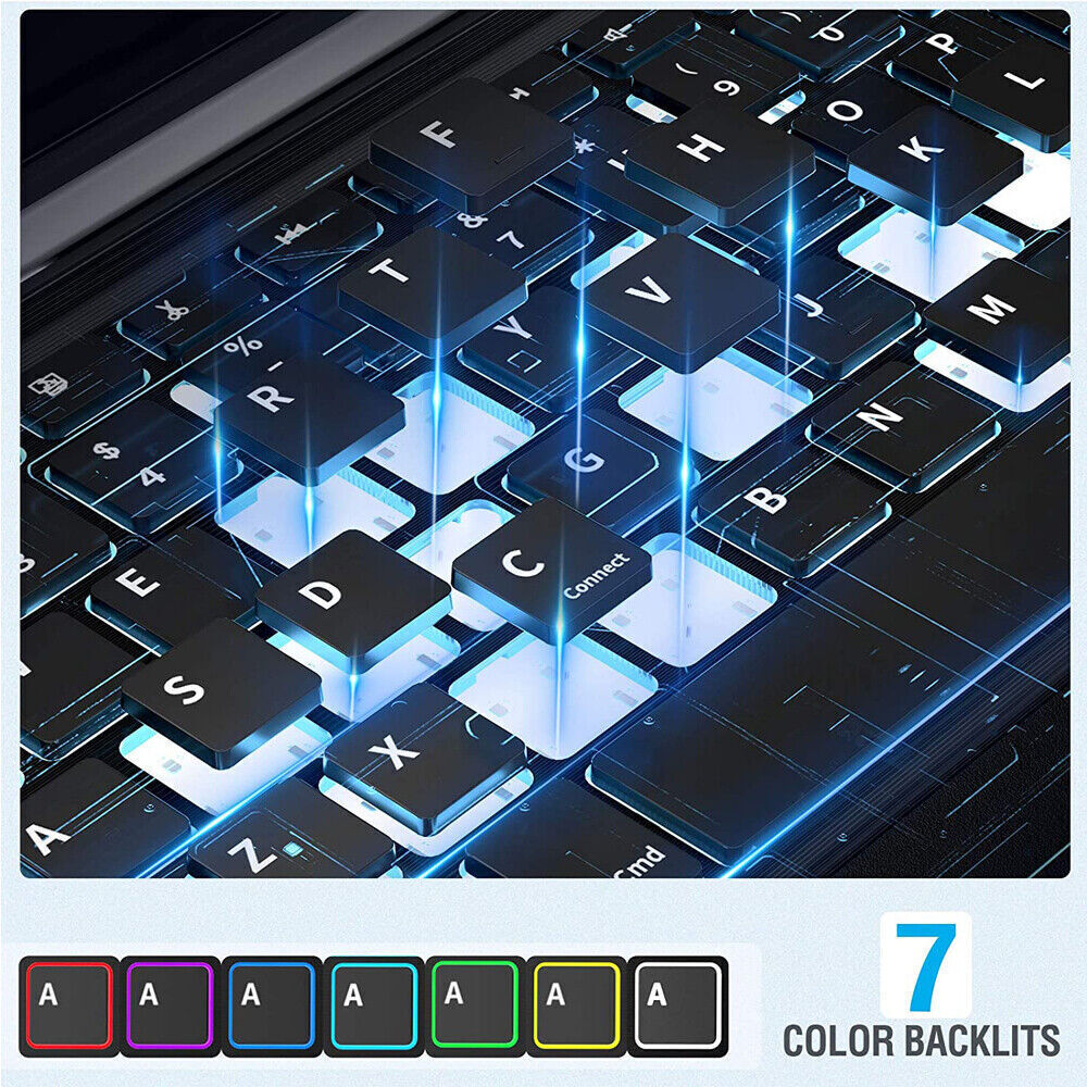 Rechargeable Backlit Bluetooth Touchpad Keyboard Mouse For Android IOS Tablet PC