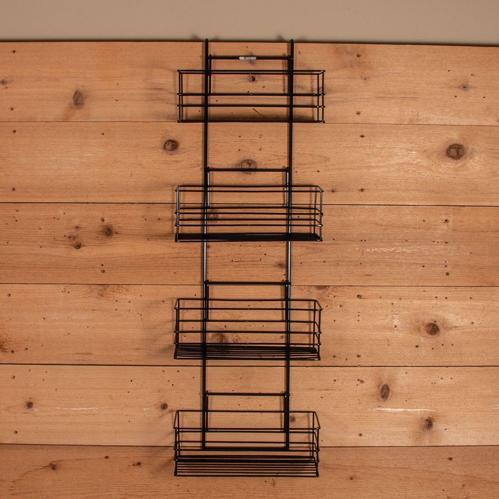 Easy-Up Mini Basket Groom Room Rack | Includes 4 Baskets | 2" Stall Board