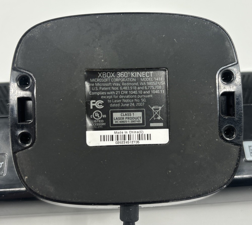 Microsoft Xbox 360 Kinect Sensor Bar Only - Black - Tested Working