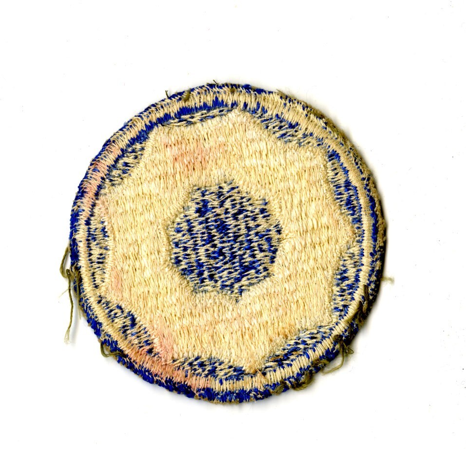 9th Service Command White Back Patch WWII Vintage Pacific Coast California