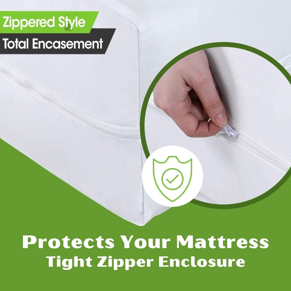 Guardmax Zippered Mattress Protector - RV Size - 100% Waterproof and Bed Bug ...