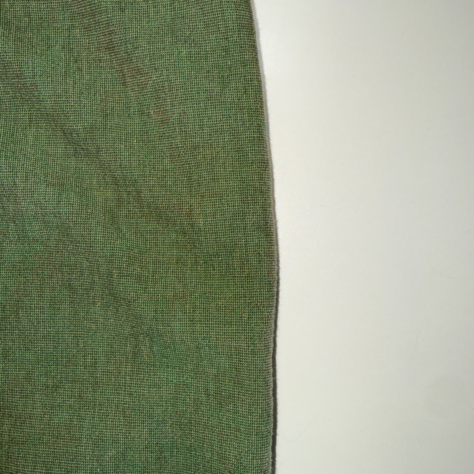 Vintage Wrangler men's X-Large green band collar button shirt