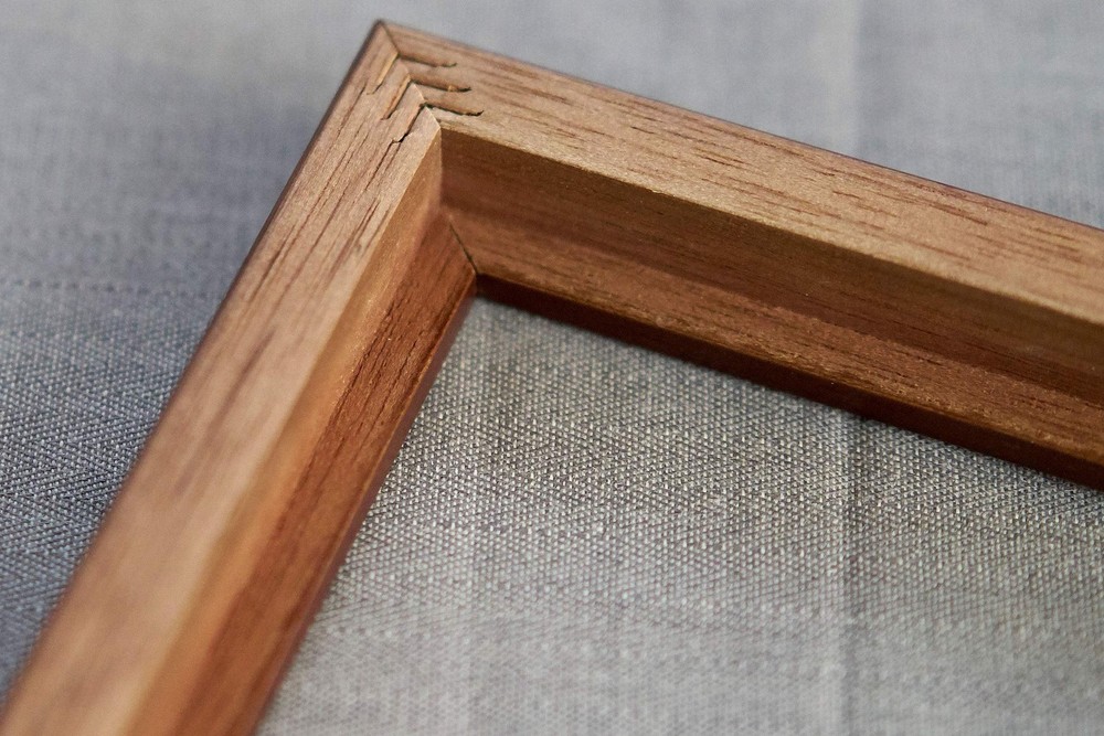 6x24 Frame Brown Solid Wood Picture Frame Width 0.75 Inches | Interior Frame Dep