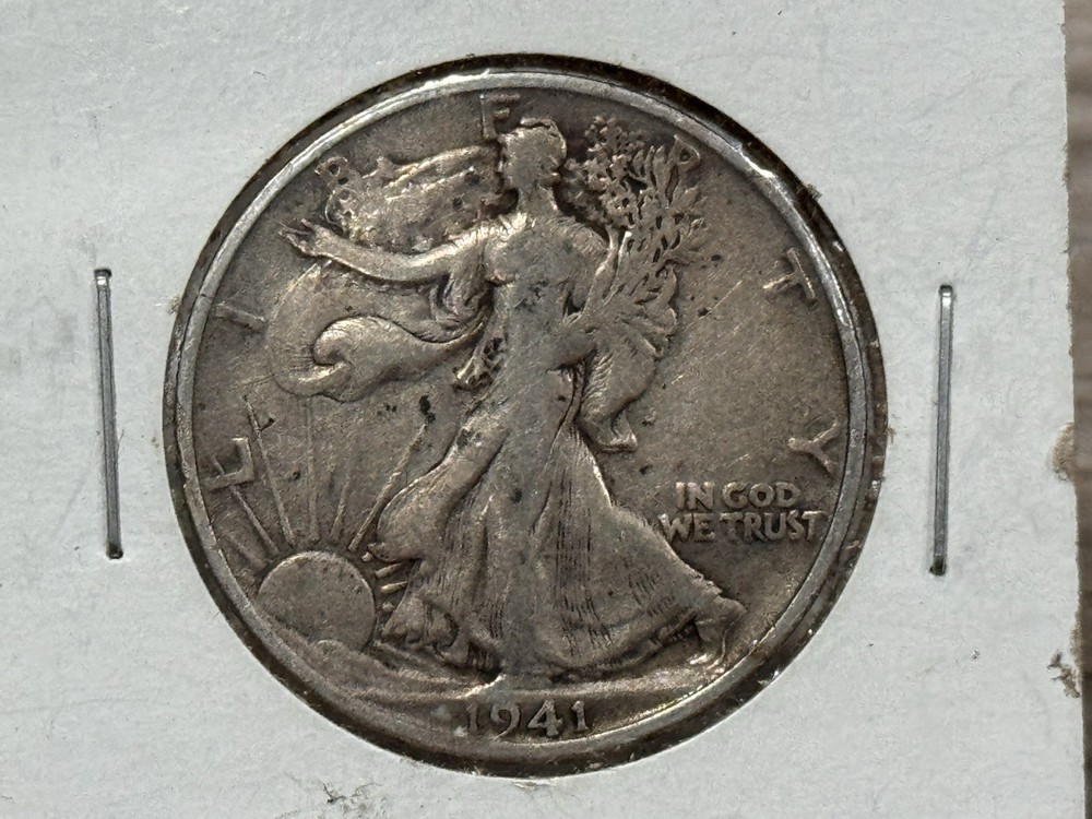 1941 50C Walking Liberty Half Dollar 90% Silver