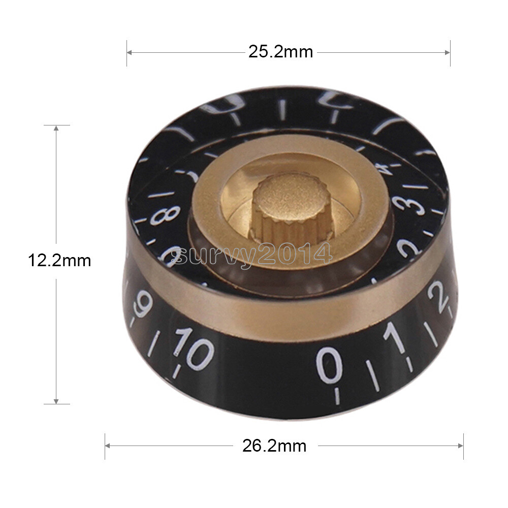 4PCS Electric Guitar Tone Volume Control Knobs for EPI/LP Electric Guitar