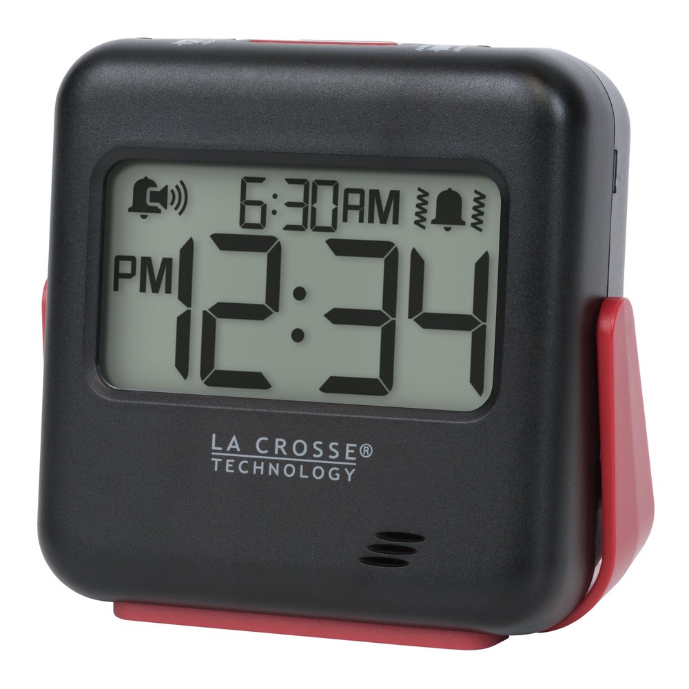 617-147 La Crosse Technology BUZZ Vibration Battery Powered Digital Alarm Clock