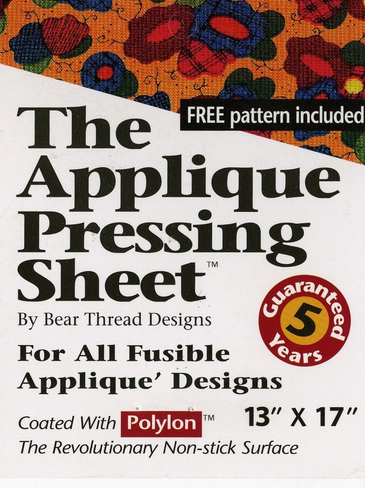 Applique Pressing Sheet Multipurpose Craft Sheet Bear Thread Designs Quilt