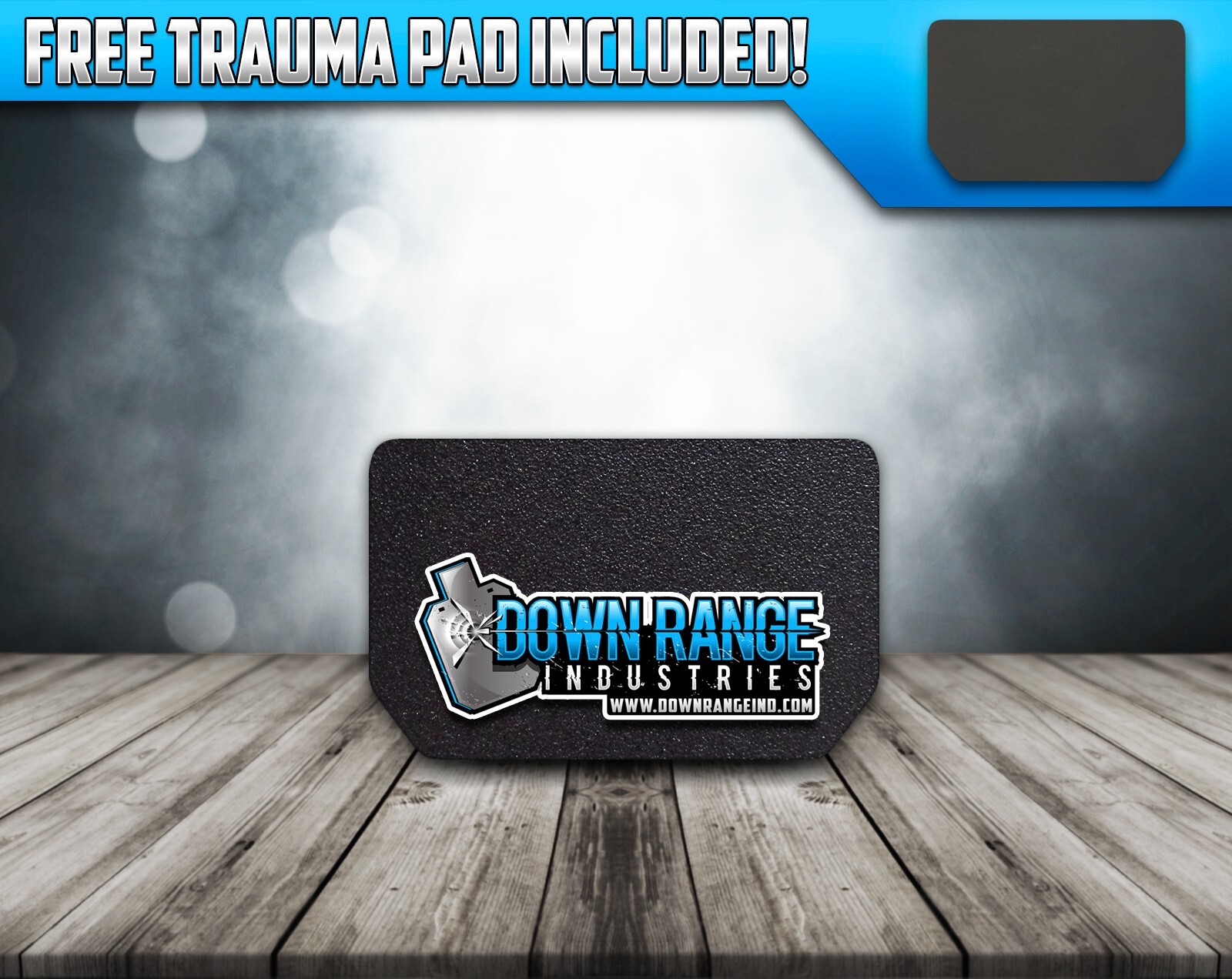 Abdominal Body Armor AR500 Level 3 Curved 9.5" x 6"