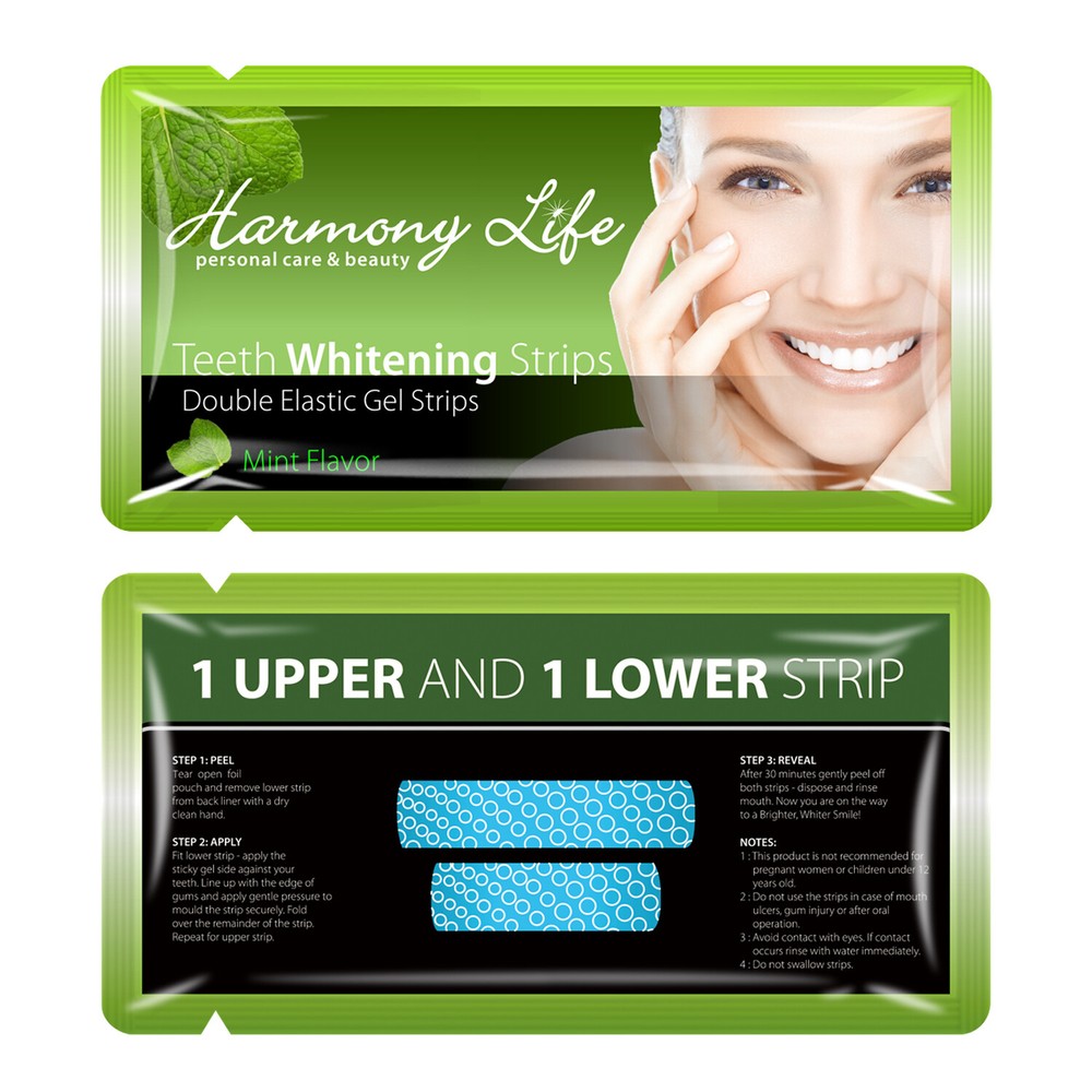 Harmony Life 28pc Teeth Whitening Strips 6% Hydrogen Peroxide Bleaching Strips
