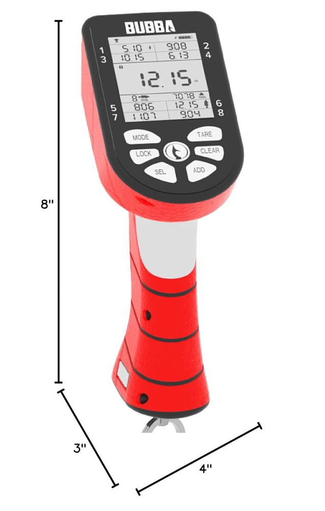 Smart Fish Scale with Clip & Hook - Digital, 60Lb Limit, 2 Modes