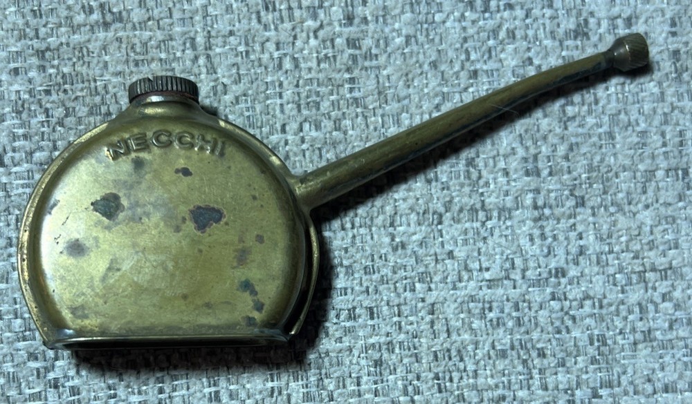 MCM Necchi Mini Oiler ~~ Sewing Machine ~~ Made In Italy c1940